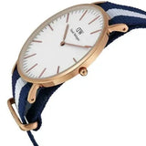 Daniel Wellington Classic Glasgow White Dial Two Tone NATO Strap Watch for Men - DW00100004 Authentic Buy Shop Now
