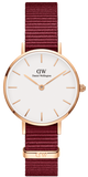 Daniel Wellington Roselyn 3A Petite White Dial Red NATO Strap Watch For Women - DW00100293 Authentic Buy Shop Now