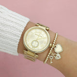 Michael Kors Skylar Gold Dial Gold Steel Strap Watch for Women - MK5867 Authentic Buy Shop Now