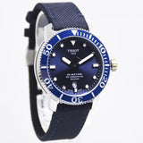 Tissot Seastar 1000 Powermatic 80 Silicium Blue Dial Blue Nylon Strap Watch For Men - T120.407.17.041.01 Authentic Buy Shop Now