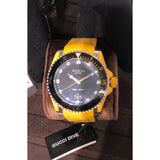 Gucci Dive Black Dial Yellow Rubber Strap Watch For Men - YA136319 Authentic Buy Shop Now