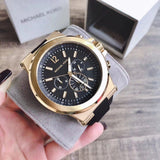 Michael Kors Dylan Chronograph Black Dial Black Rubber Strap Watch for Men - MK8445 Authentic Buy Shop Now