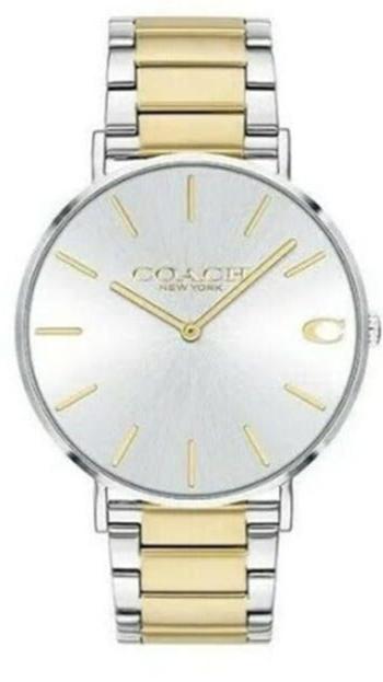 Coach Business Analog Silver Dial Two Tone Steel Strap Watch for Men - 14602432 Authentic Buy Shop Now