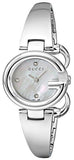 Gucci Guccissima Diamonds Mother of Pearl Dial Silver Steel Strap Watch For Women - YA134504 Authentic Buy Shop Now