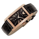 Emporio Armani Classic Black Dial Black Leather Strap Watch For Men - AR0168 Authentic Buy Shop Now