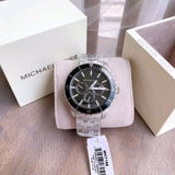 Michael Kors Cunningham Multifunction Black Dial Silver Steel Strap Watch For Men - MK7156 Authentic Buy Shop Now