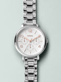 Fossil Jacqueline Multifunction White Dial Silver Steel Strap Watch for Women - ES3738 Authentic Buy Shop Now
