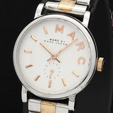 Marc Jacobs Baker White Dial Two Tone Steel Strap Watch for Women - MBM3331 Authentic Buy Shop Now