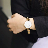 Calvin Klein Drift Silver Dial Gold Steel Strap Watch for Women - K6S2N516 Authentic Buy Shop Now