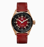 Tag Heuer Autavia Calibre 5 Chinese New Year Maroon Dial Maroon Leather Strap Watch for Men - WBE5193.FC8300 Authentic Buy Shop Now