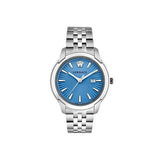 Versace V-Urban Light Blue Dial Silver Steel Strap Watch for Men - VELQ00419 Authentic Buy Shop Now
