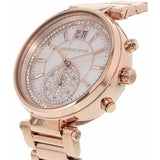 Michael Kors Sawyer Mother of Pearl White Dial Rose Gold Steel Strap Watch for Women - MK6282 Authentic Buy Shop Now