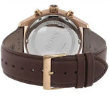 Hugo Boss Grand Prix Brown Dial Brown Leather Strap Watch for Men - 1513605 Authentic Buy Shop Now