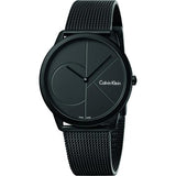 Calvin Klein Minimal Black Dial Black Mesh Bracelet Watch for Women - K3M524B1 Authentic Buy Shop Now