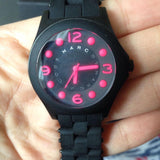 Marc Jacobs Pelly Black Dial Black Silicone Strap Watch for Women - MBM2529 Authentic Buy Shop Now