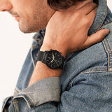 Armani Exchange Cayde Chronograph Black Dial Black Mesh Strap Watch For Men - AX2716 Authentic Buy Shop Now