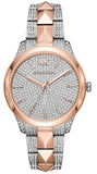 Michael Kors Runway Mercer Crystals Silver Dial Two Tone Steel Strap Watch For Women - MK6716 Authentic Buy Shop Now