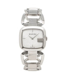 Gucci G-Class Mother of Pearl Dial Silver Steel Strap Watch For Women - YA125404 Authentic Buy Shop Now