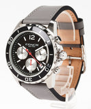 Coach Kent Grey Dial Grey Leather Strap Watch for Men - 14602561 Authentic Buy Shop Now