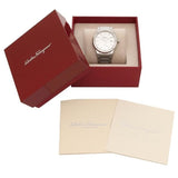 Salvatore Ferragamo F-80 Classic Silver Dial Silver Steel Strap Watch for Men - SFDT02223 Authentic Buy Shop Now