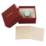 Salvatore Ferragamo F-80 Classic Tiffany Blue Dial Silver Steel Strap Watch for Men - SFDT02323 Authentic Buy Shop Now