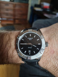 Tissot PR 100 Sport Quartz Black Dial Black Leather Strap Watch For Men - T101.610.16.051.00 Authentic Buy Shop Now