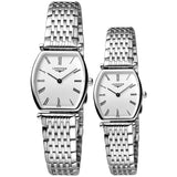 Longines La Grande Classique de Longines Tonneau White Dial Silver Steel Strap Watch for Women - L4.205.4.11.6 Authentic Buy Shop Now