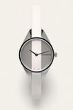 Calvin Klein Rebel White Dial White Leather Strap Watch for Women - K8P231L6 Authentic Buy Shop Now