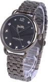 Coach Delancey Black Dial Black Steel Strap Watch For Women - 14502812 Authentic Buy Shop Now