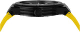 Salvatore Ferragamo F-80 Classic Black Dial Yellow Rubber Strap Watch for Men - SFHY01522 Authentic Buy Shop Now