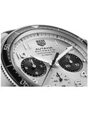 Tag Heuer Autavia Chronometer Flyback Chronograph Silver Dial Black Leather Strap Watch for Men - CBE511B.FC8279 Authentic Buy Shop Now