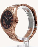 Michael Kors Kacie Three Hand Black Dial Rose Gold Steel Strap Watch for Women - MK6930 Authentic Buy Shop Now