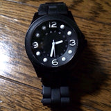 Marc Jacobs Pelly Black Dial Black Silicone Strap Watch for Women - MBM2528 Authentic Buy Shop Now