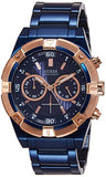 Guess Jolt Analog Blue Dial Blue Steel Strap Watch for Men - W0377G4 Authentic Buy Shop Now