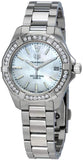 Tag Heuer Aquaracer Diamonds Mother of Pearl Dial Silver Steel Strap Watch for Women - WBD1313.BA0740 Authentic Buy Shop Now
