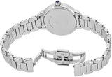 Emporio Armani Mia Three Hand Crystals Blue Dial Silver Steel Strap Watch For Women - AR11630 Authentic Buy Shop Now