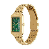 Fossil Raquel Three Hand Date Green Dial Gold Steel Strap Watch For Women - ES5341 Authentic Buy Shop Now