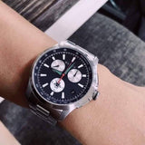 Gucci G-Timeless Chronograph Black Dial Silver Steel Strap Watch For Men - YA126267 Authentic Buy Shop Now