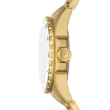 Fossil Blue Dive Three Hand White Dial Gold Steel Strap Watch For Women - ES5350 Authentic Buy Shop Now