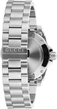 Gucci Dive Quartz Black Dial Silver Steel Strap Watch For Men - YA136301B Authentic Buy Shop Now