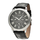 Guess Wafer Analog Black Dial Black Leather Strap Watch For Men - W70016G1 Authentic Buy Shop Now