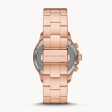 Michael Kors Bryn Chronograph Rose Gold Dial Rose Gold Steel Strap Watch For Women - MK7200 Authentic Buy Shop Now