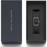 Daniel Wellington Quadro Ashfield Black Dial Black Mesh Strap Watch For Women - DW00100433 Authentic Buy Shop Now
