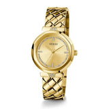 Guess Rumour Quartz Gold Dial Gold Steel Strap Watch For Women - GW0613L2 Authentic Buy Shop Now