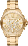 Michael Kors Wren Chronograph Gold Dial Gold Steel Strap Watch For Men - MK8928 Authentic Buy Shop Now