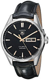 Tag Heuer Carrera Calibre 5 Automatic Black Dial Black Leather Strap Watch for Men - WAR201C.FC6266 Authentic Buy Shop Now