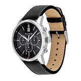 Tommy Hilfiger Kyle Quartz Black Dial Black Leather Strap Watch for Men - 1791630 Authentic Buy Shop Now