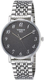 Tissot T Classic Everytime Quartz Black Dial Silver Steel Strap Watch for Men - T109.410.11.072.00 Authentic Buy Shop Now