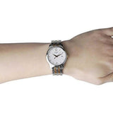 Tissot T Classic Tradition Lady White Dial Two Tone Steel Strap Watch For Women - T063.210.22.037.01 Authentic Buy Shop Now