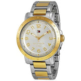 Tommy Hilfiger Damen Silver Dial Two Tone Steel Strap Watch for Women - 1781398 Authentic Buy Shop Now
